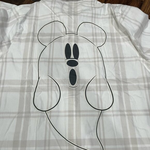 Disney White Plaid 'Boo!' Glow in the Dark Shirt - Picture 4 of 7